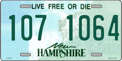 NH license plate 1071064