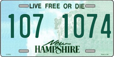 NH license plate 1071074