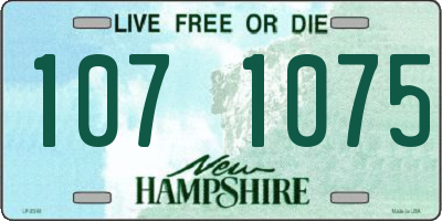 NH license plate 1071075