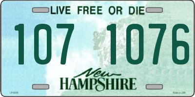 NH license plate 1071076