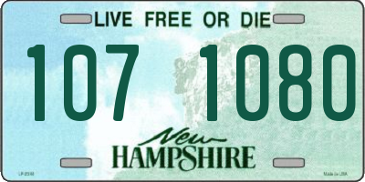 NH license plate 1071080