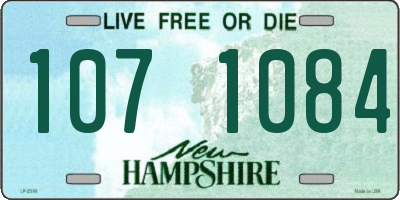 NH license plate 1071084