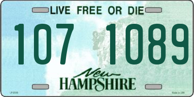 NH license plate 1071089