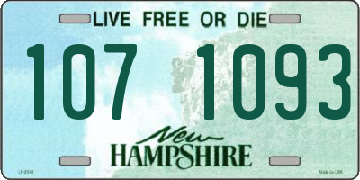 NH license plate 1071093