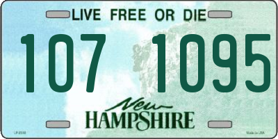 NH license plate 1071095