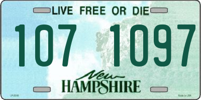 NH license plate 1071097