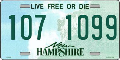NH license plate 1071099