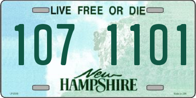 NH license plate 1071101