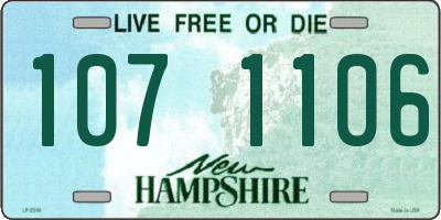 NH license plate 1071106