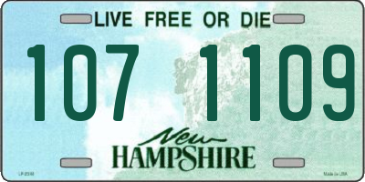 NH license plate 1071109