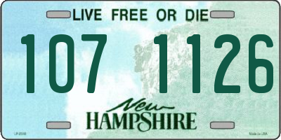 NH license plate 1071126