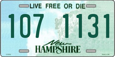 NH license plate 1071131