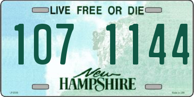 NH license plate 1071144