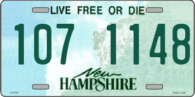 NH license plate 1071148
