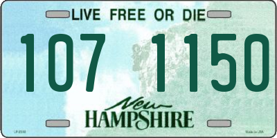 NH license plate 1071150
