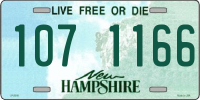 NH license plate 1071166