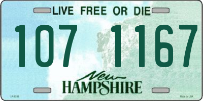 NH license plate 1071167