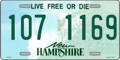 NH license plate 1071169