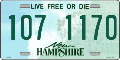 NH license plate 1071170