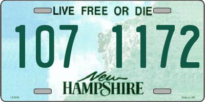 NH license plate 1071172