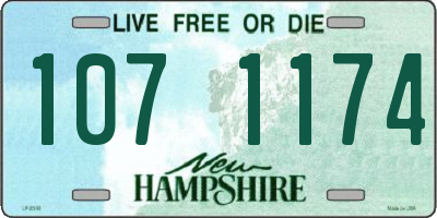 NH license plate 1071174