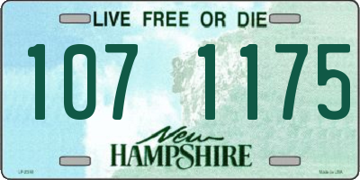 NH license plate 1071175