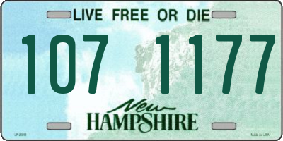 NH license plate 1071177