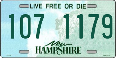 NH license plate 1071179