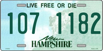 NH license plate 1071182