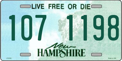 NH license plate 1071198
