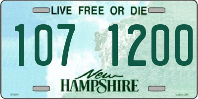 NH license plate 1071200