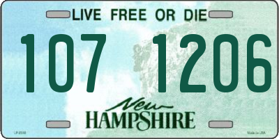NH license plate 1071206