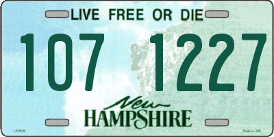 NH license plate 1071227
