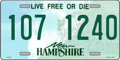 NH license plate 1071240