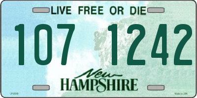 NH license plate 1071242