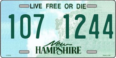 NH license plate 1071244