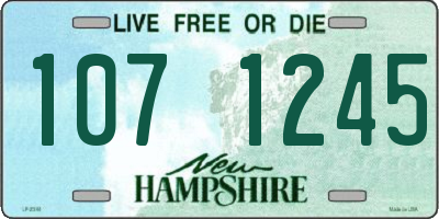 NH license plate 1071245