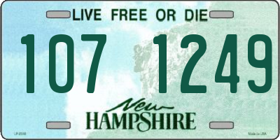NH license plate 1071249