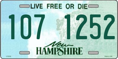 NH license plate 1071252