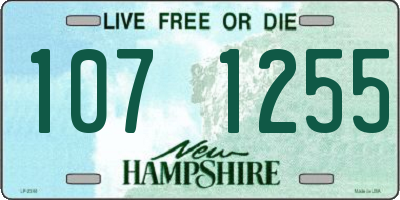 NH license plate 1071255
