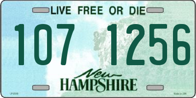 NH license plate 1071256
