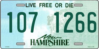 NH license plate 1071266