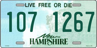 NH license plate 1071267