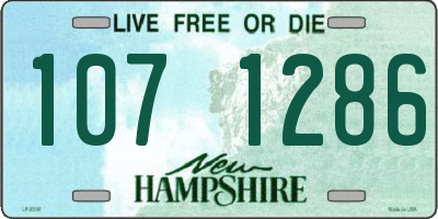 NH license plate 1071286
