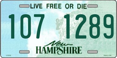 NH license plate 1071289