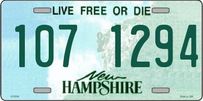 NH license plate 1071294