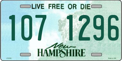NH license plate 1071296