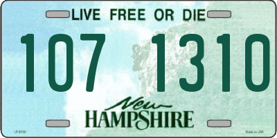 NH license plate 1071310