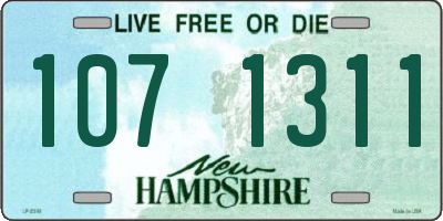 NH license plate 1071311