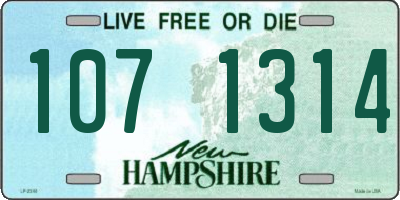 NH license plate 1071314